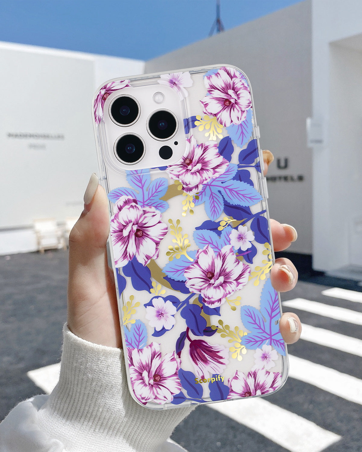 Purple Hibiscus Magnetic iPhone Case