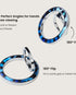 Refined magsafe grip ring showcasing leopard texture