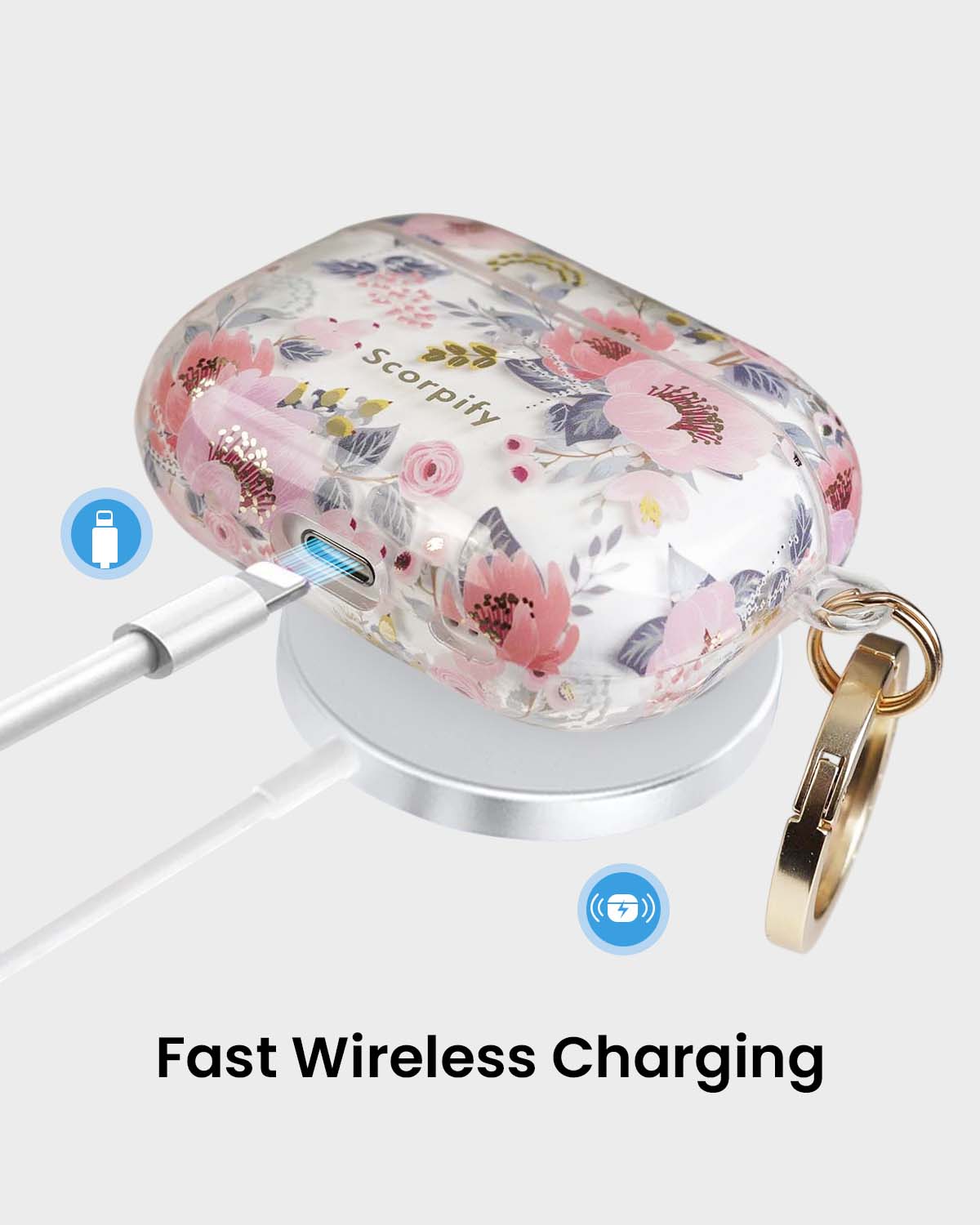 Pink Epiphyllum AirPods Case
