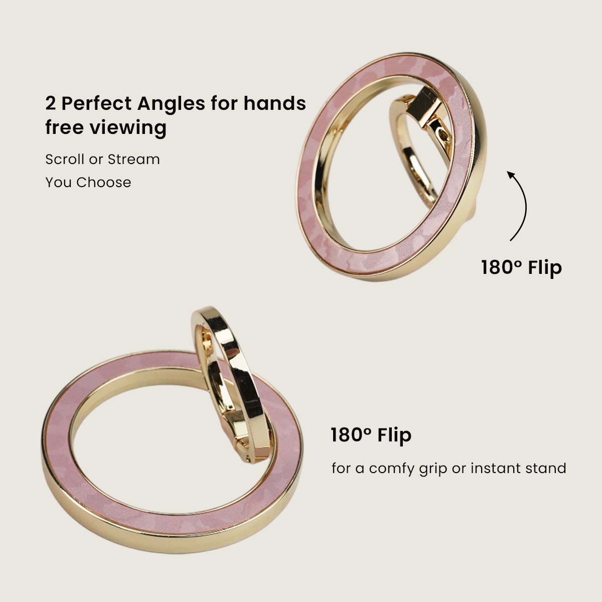 Scorpify Nude Leopard MagSafe Ring Holder