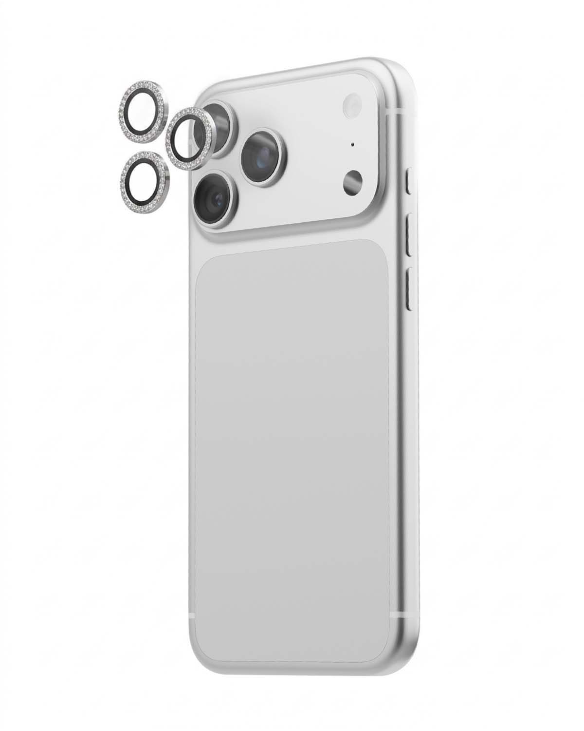 Split camera lens protector with precise iPhone fit