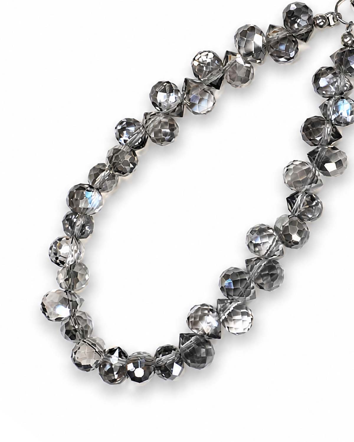 Stylish beaded phone charm in deep midnight tones