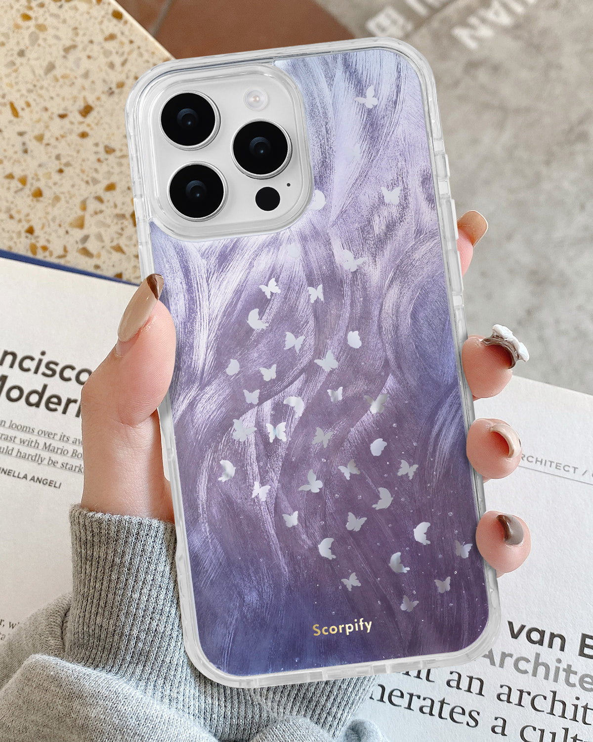 Glitter iPhone Case With Fine Sparkle Reflective Particles