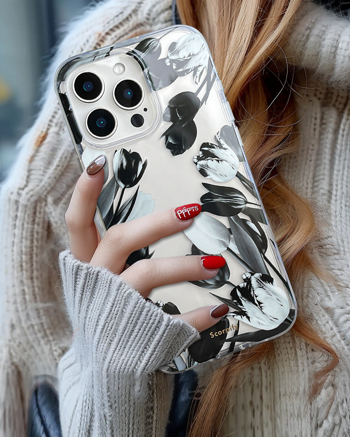 Black Tulip iPhone Case