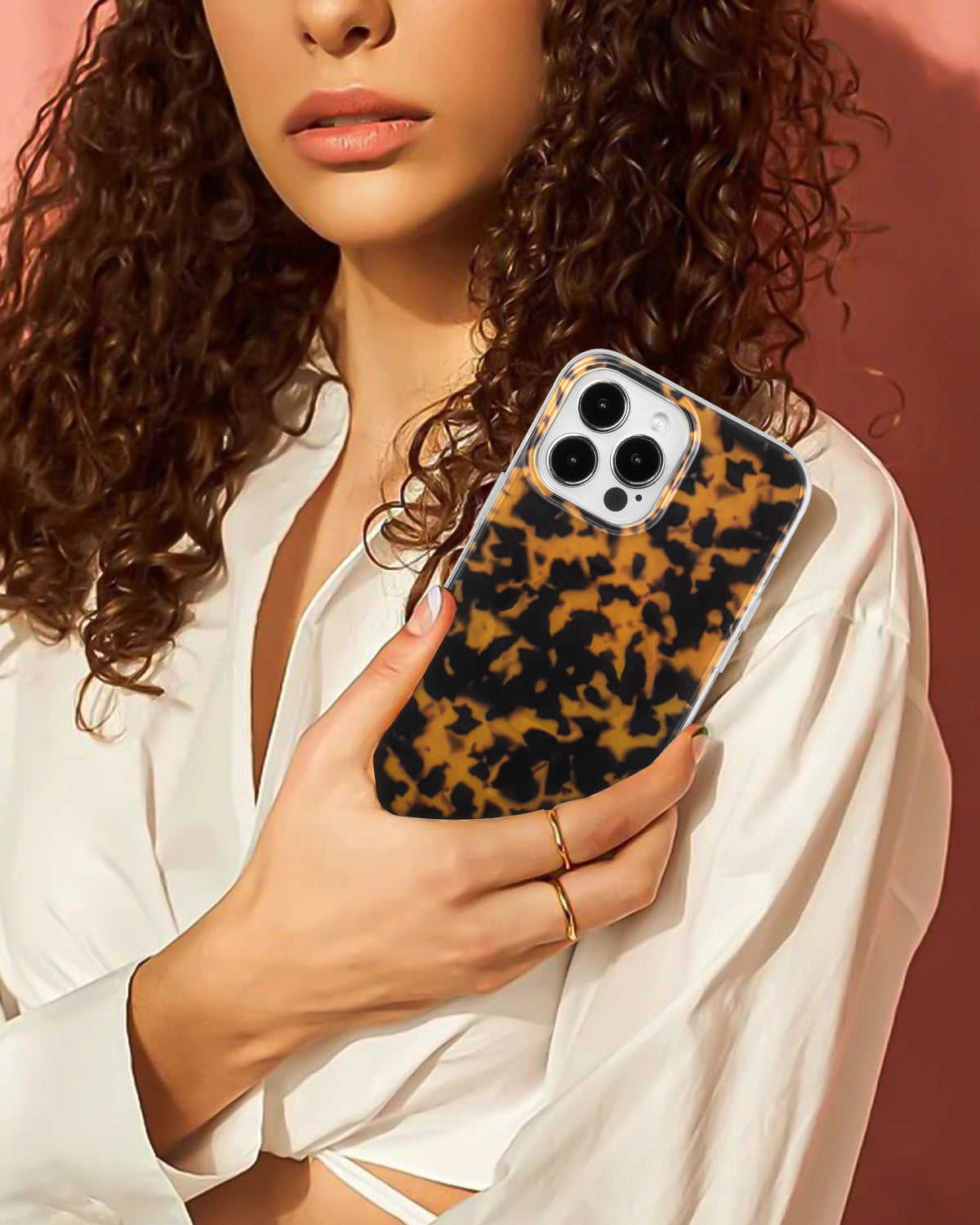 Brown Tortoise Shell Magnetic iPhone Case