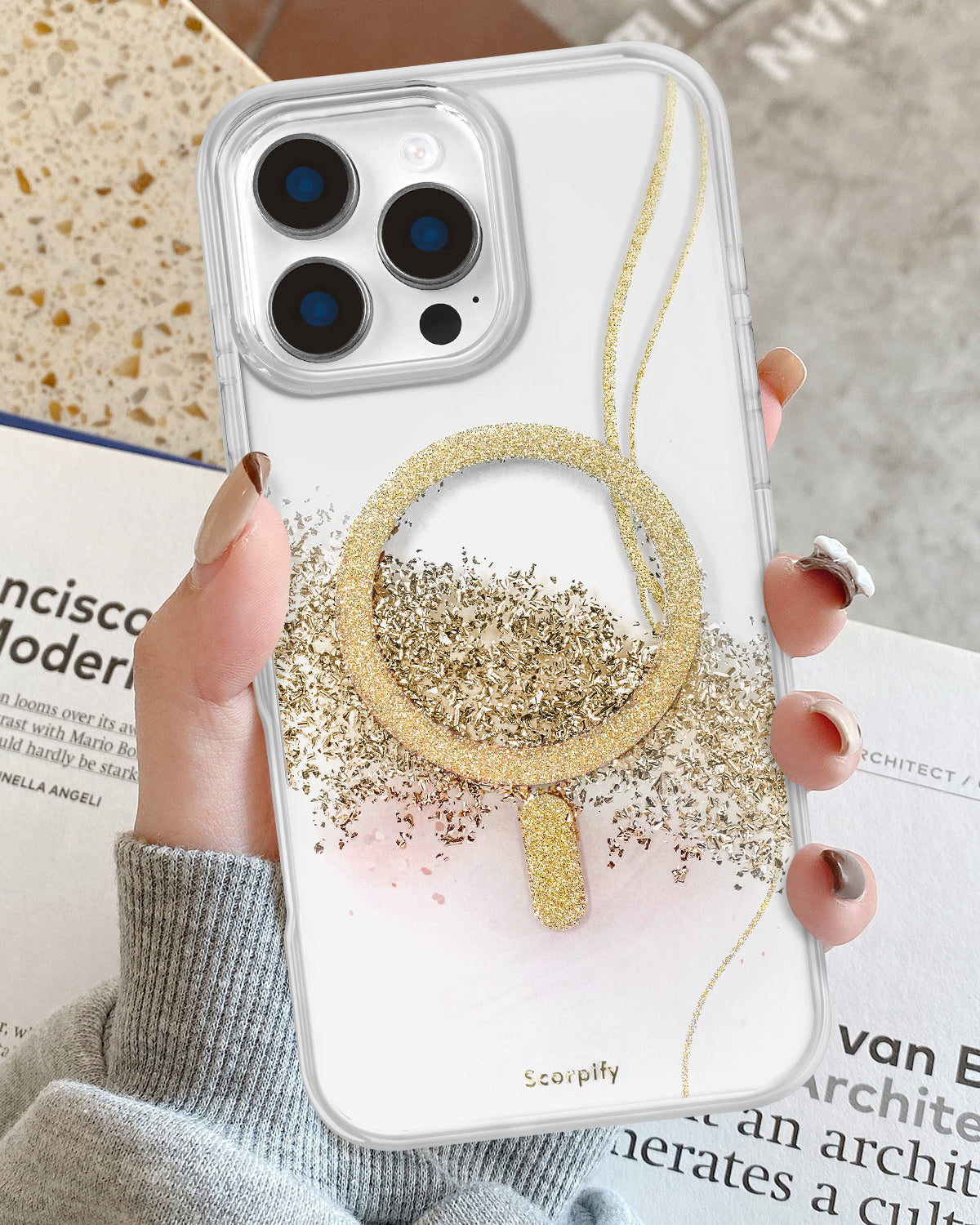 Elegant Resin iPhone Case With Polished Gradient Layer Surface