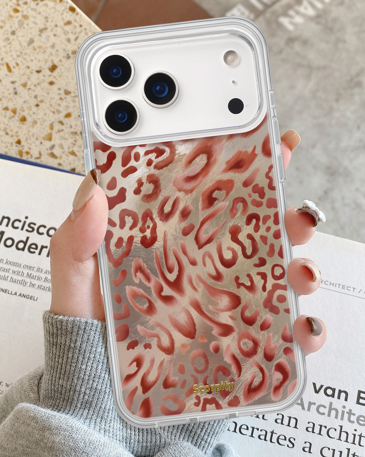 iPhone 17 Copper Mirage Leopard MagSafe Case
