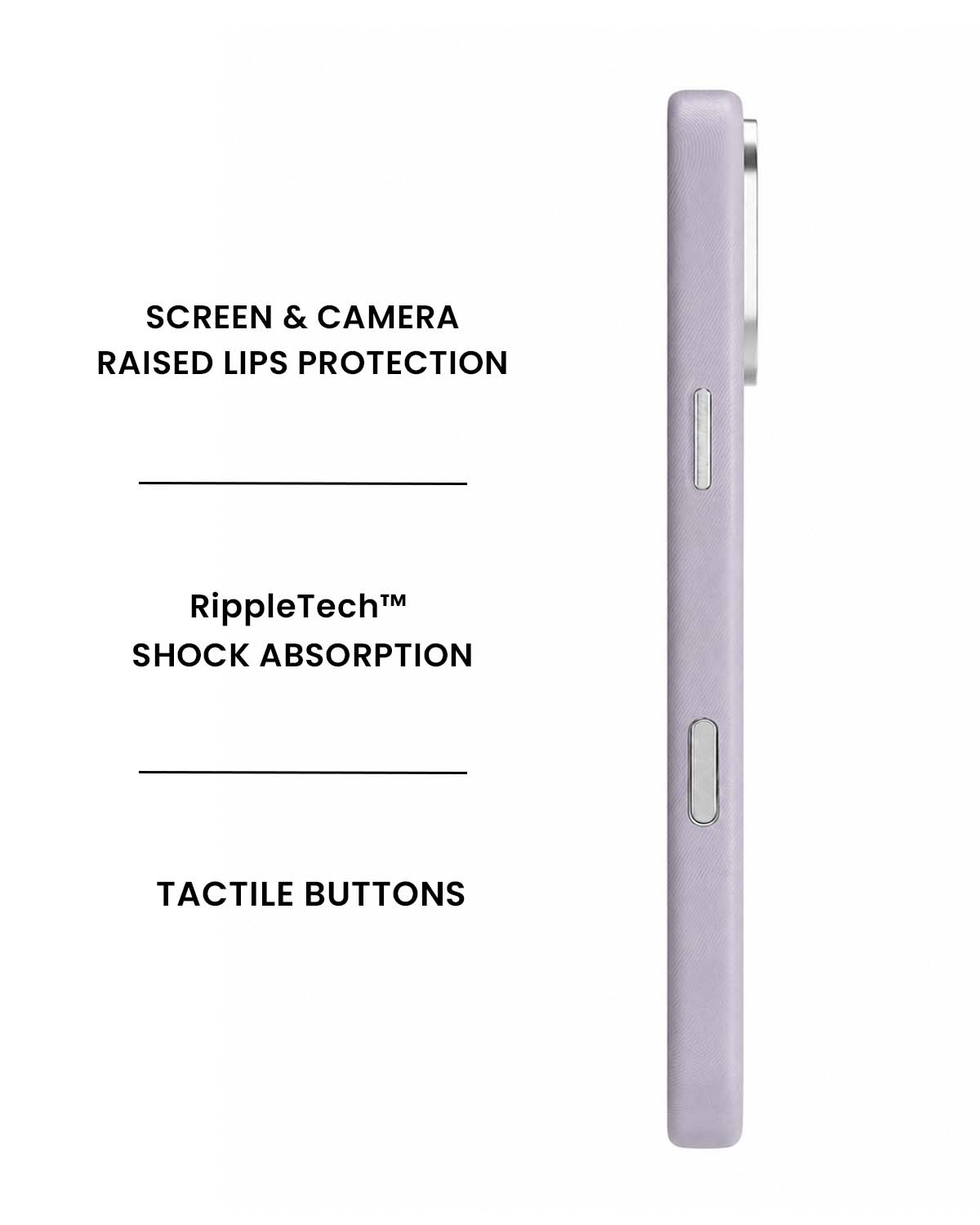 Lavender Tartan Lumina Leather MagSafe iPhone Case