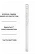 Pearl Samsung phone case side view, shock-absorbing edges