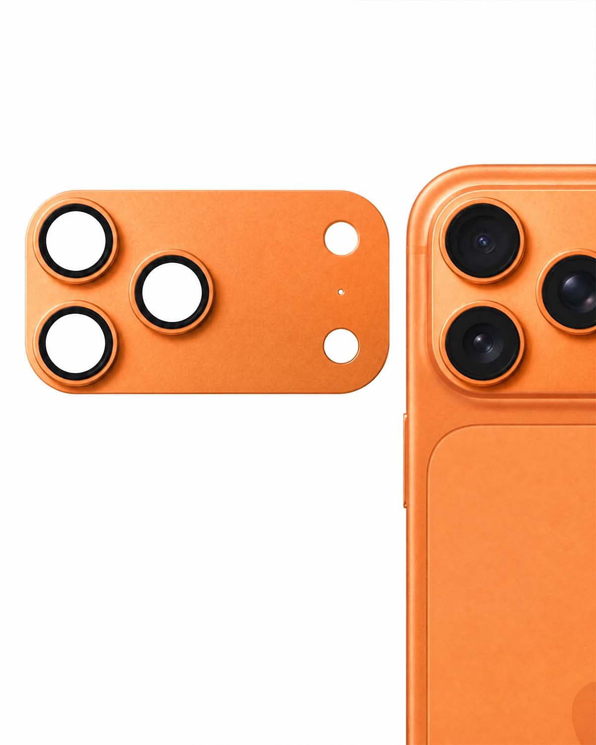 Unibody Matte Metal Camera Lens Protector for iPhone