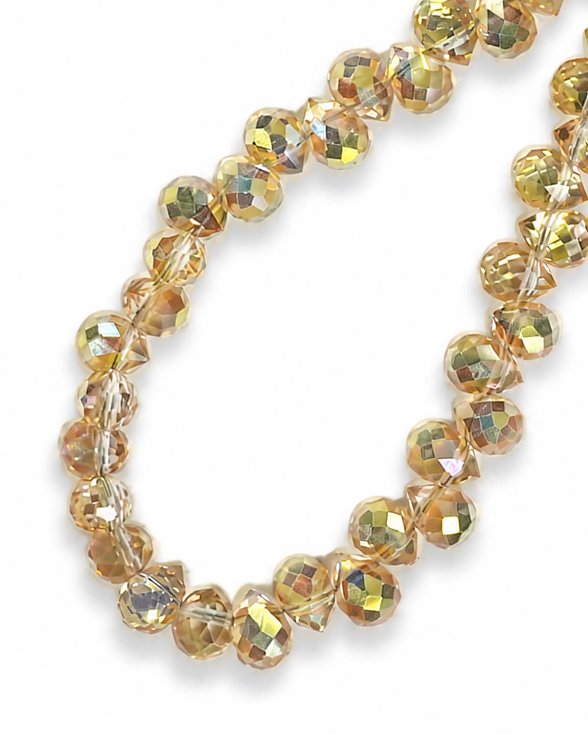 Stylish beaded phone charm in vibrant yellow tones