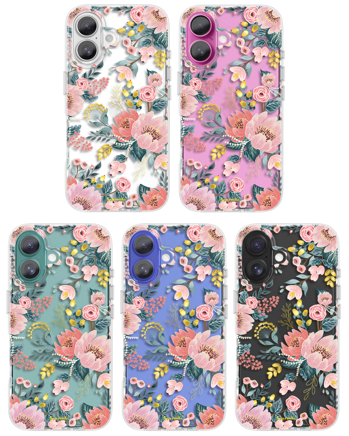 Fashionable phone case showcasing unique floral design