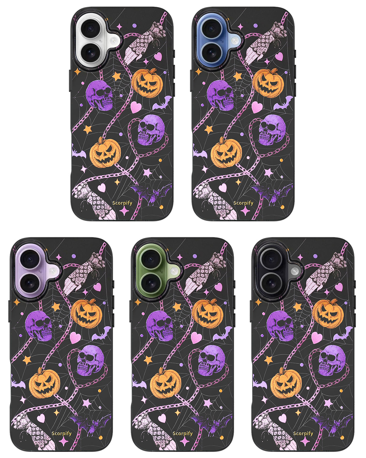 iPhone 17 Gleam Haunted Pumpkin MagSafe Case