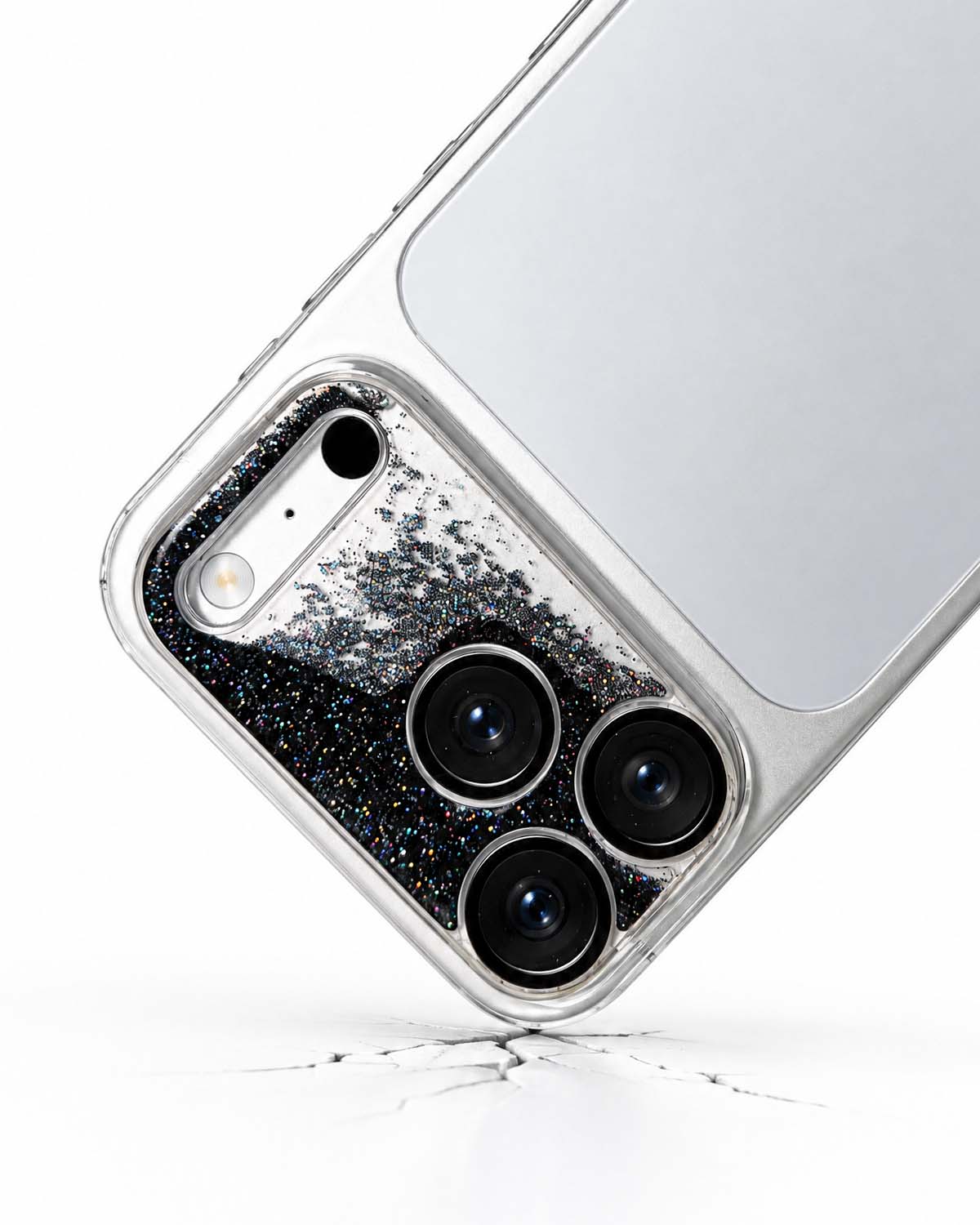 Black Gleam Flow Unibody Camera Lens Protector for iPhone