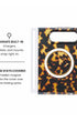 MagSafe ring and hidden hinge magnet view of Dark brown tortoise shell iPhone Duo case