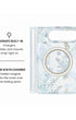 MagSafe ring and hidden hinge magnet view of Blue Nemophila floral print iPhone Duo case