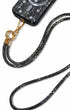 Gray Crystal Beaded Phone Strap