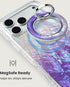 MagSafe ring holder finished in soft purple tones