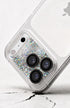 Silver Gleam Flow camera lens protector installed on iPhone 17 Pro camera module