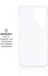 Pearl Samsung phone cover with built-in MagSafe ring