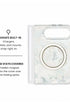 MagSafe ring and hidden hinge magnet view of Pink epiphyllum floral print iPhone Duo case
