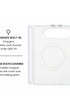 MagSafe ring and hidden hinge magnet view of Icelandic blue marble print iPhone Duo case