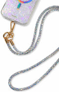 Iridescent Crystal Beaded Phone Strap