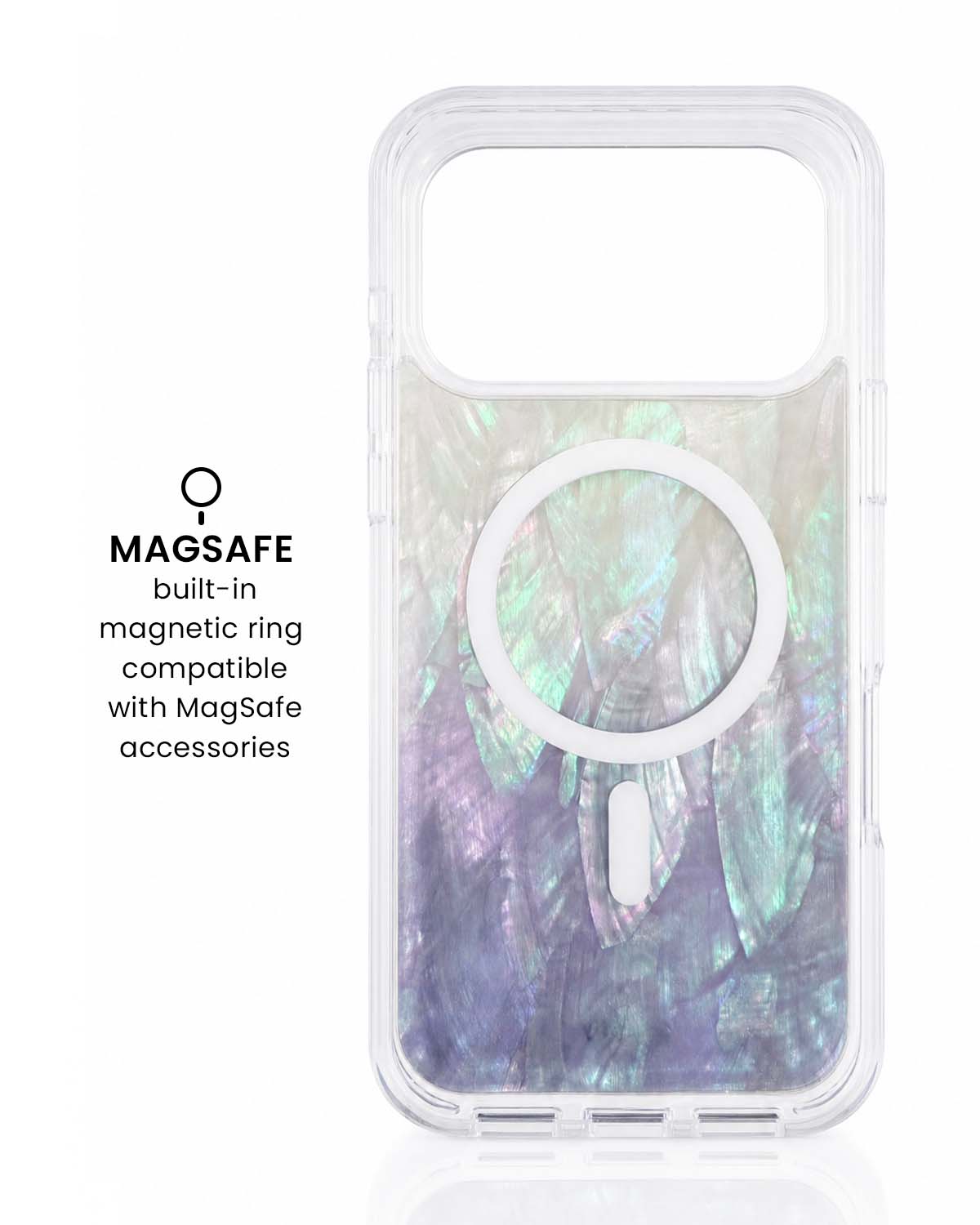 Purple Mother of Pearl MagSafe iPhone Case
