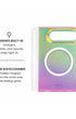 MagSafe ring and hidden hinge magnet view of Iridescent orange-to-pink cosmic gradient iPhone Duo case