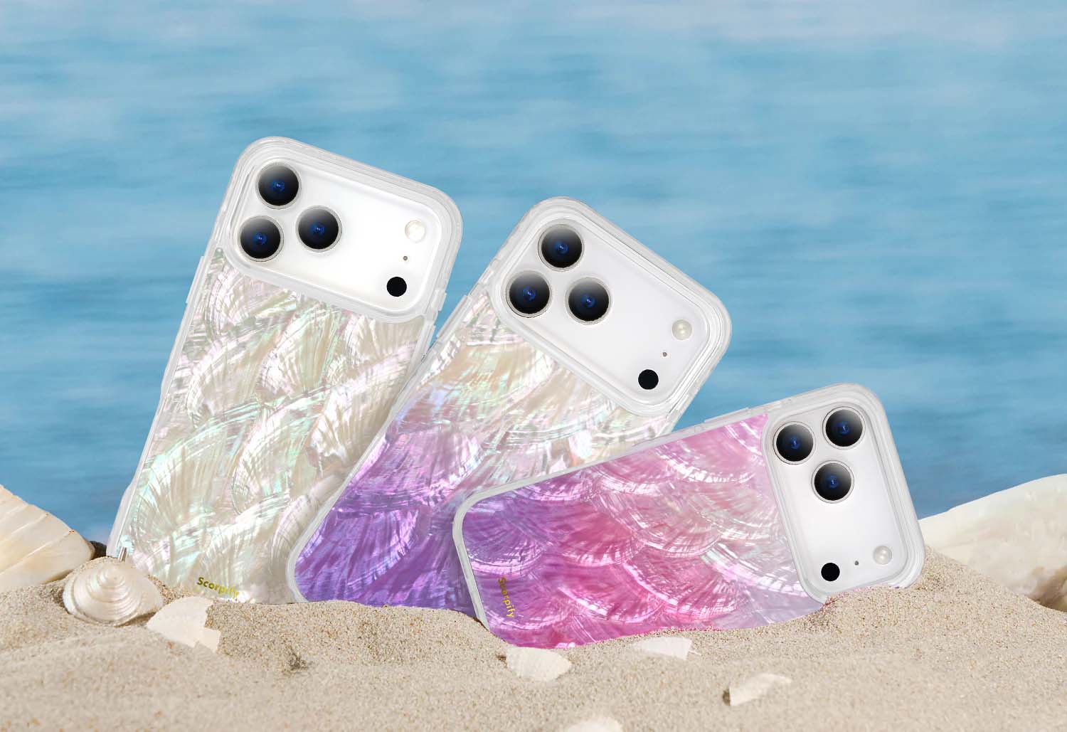 Pink Mother of Pearl Magsafe iPhone 17 Case - Scorpify