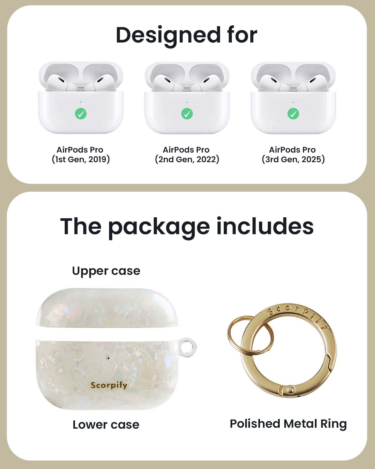 Colorful Pearl AirPods Case