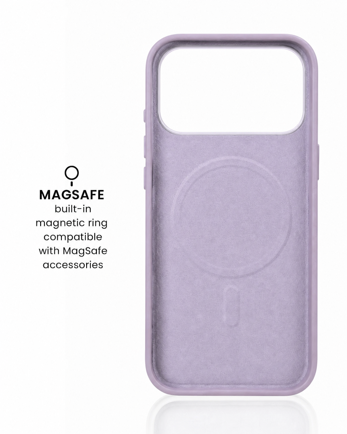 Lavender Crinkle Lumina Leather MagSafe iPhone Case
