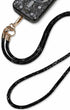 Black Crystal Beaded Phone Strap