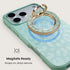 Scorpify phone ring holder with fog-toned leopard finish