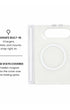 MagSafe ring and hidden hinge magnet view of Pink tortoise shell print iPhone Duo case