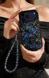 Cute phone charms with deep purple bead design