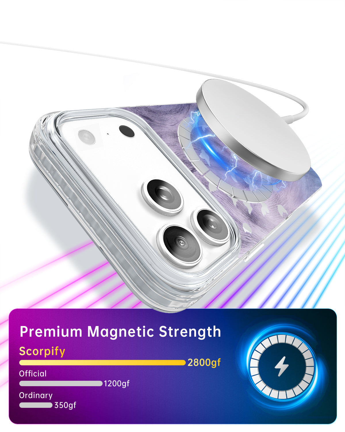 iPhone 17 Purple Celestial Bloom MagSafe Case