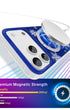 Luxury blue sparkle MagSafe iPhone cover durable