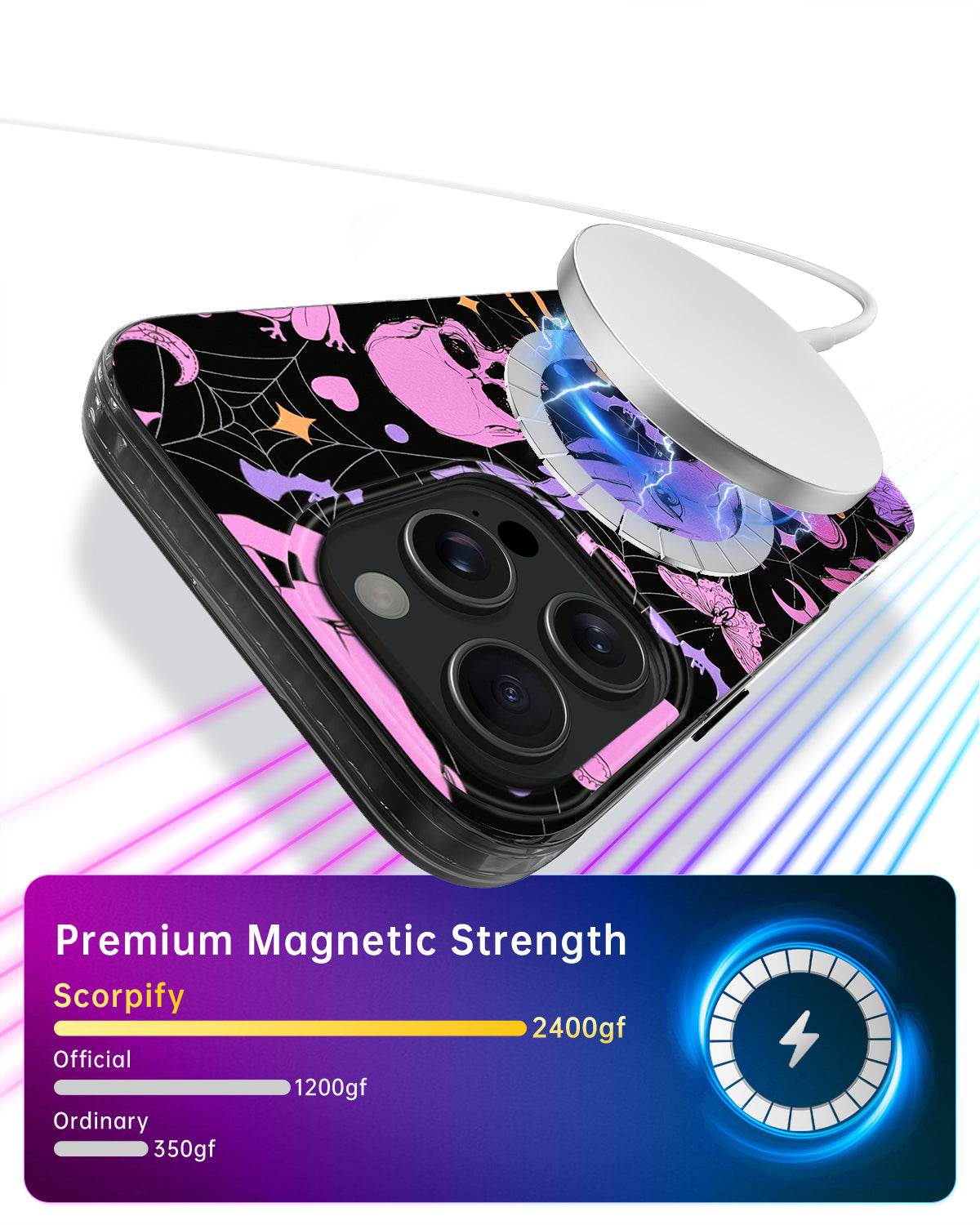 Gleam Phantom Carnival MagSafe iPhone Case