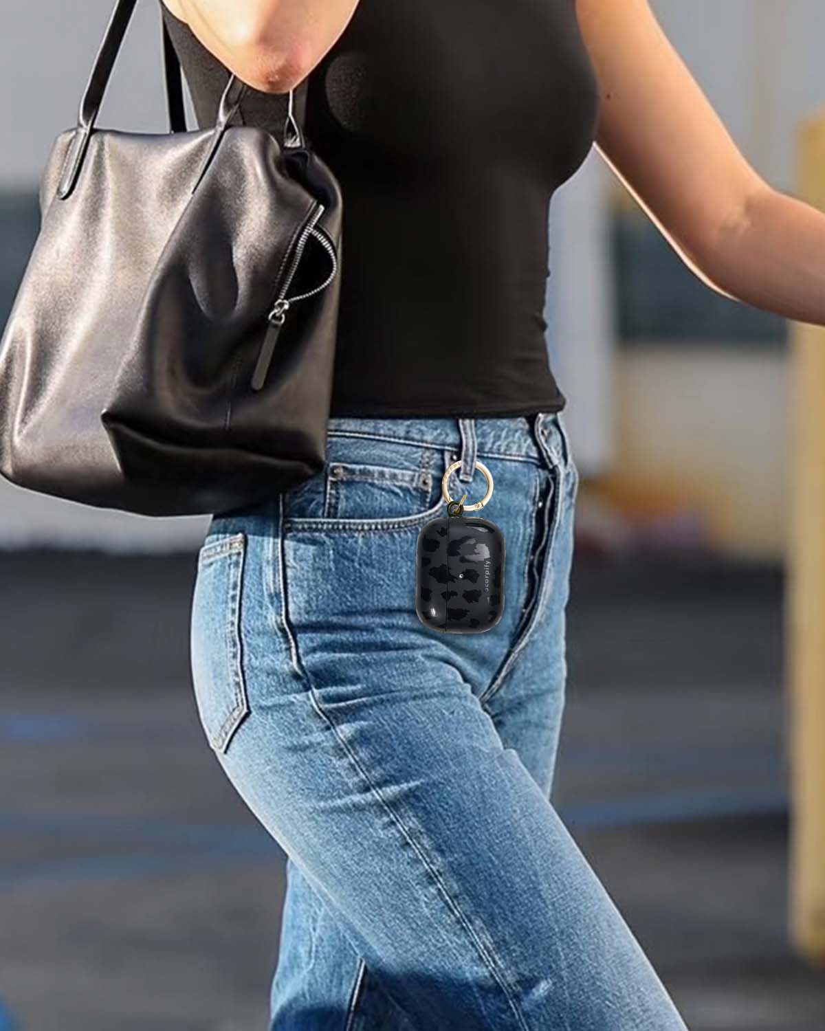 Black Leopard AirPods Case