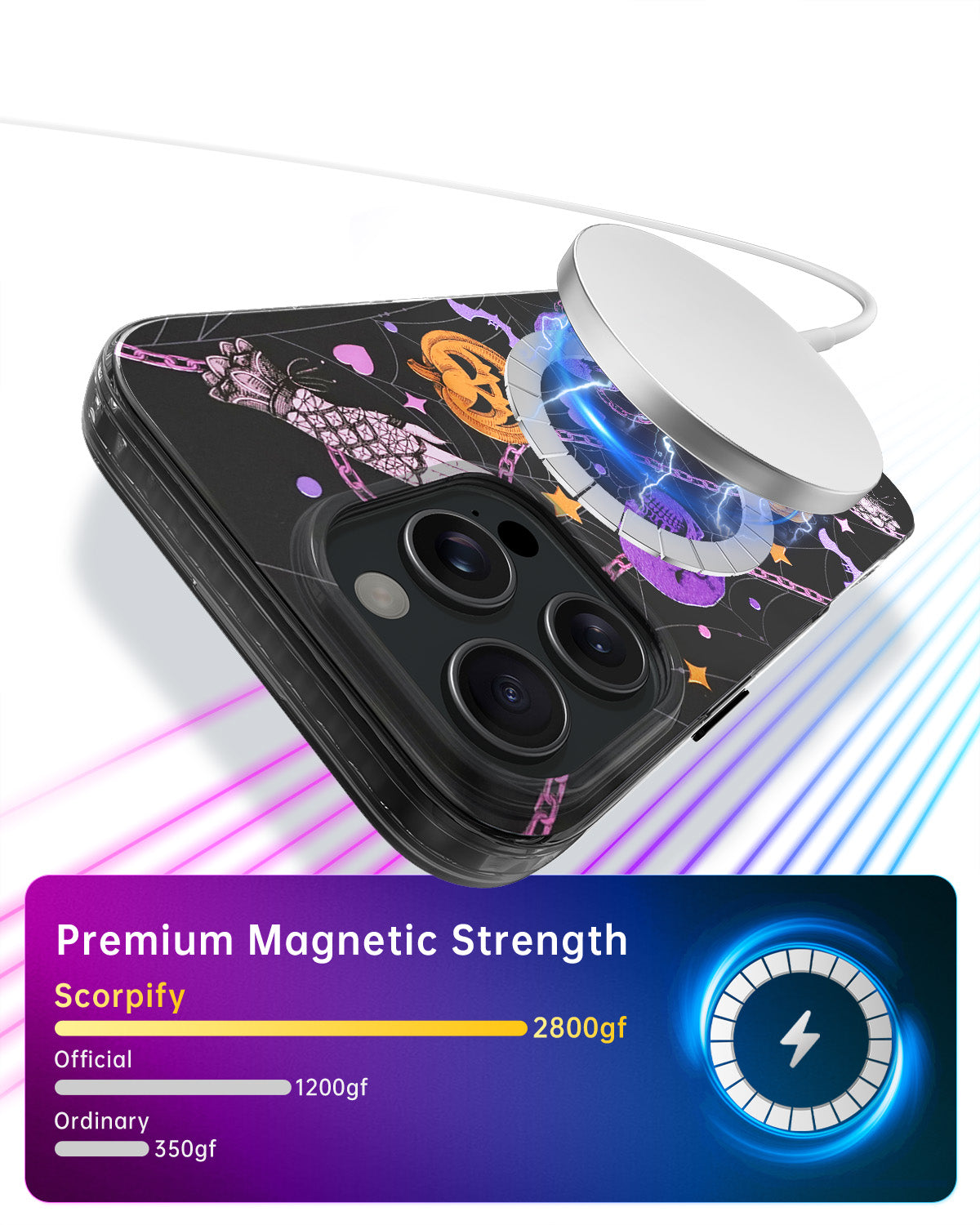 Gleam Haunted Pumpkin MagSafe iPhone Case