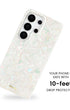 Pearl Samsung phone case with 10-foot drop protection