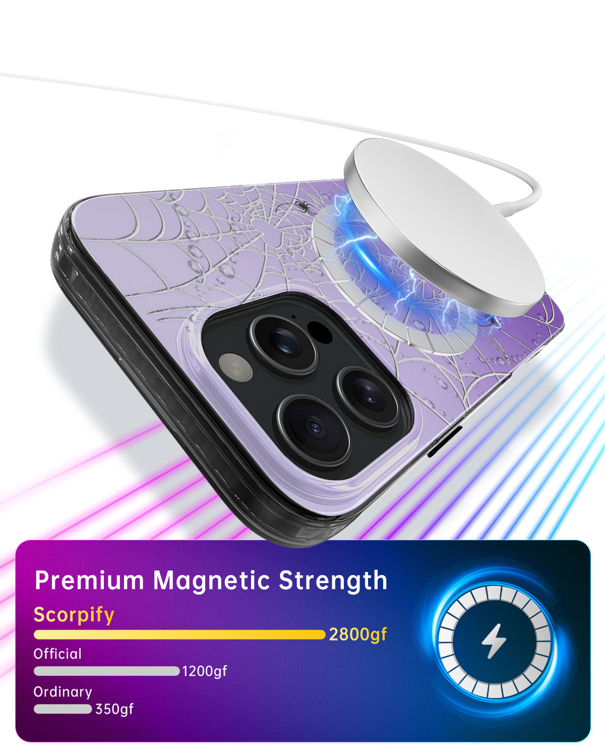 Gleam Heart of Webs MagSafe iPhone Case