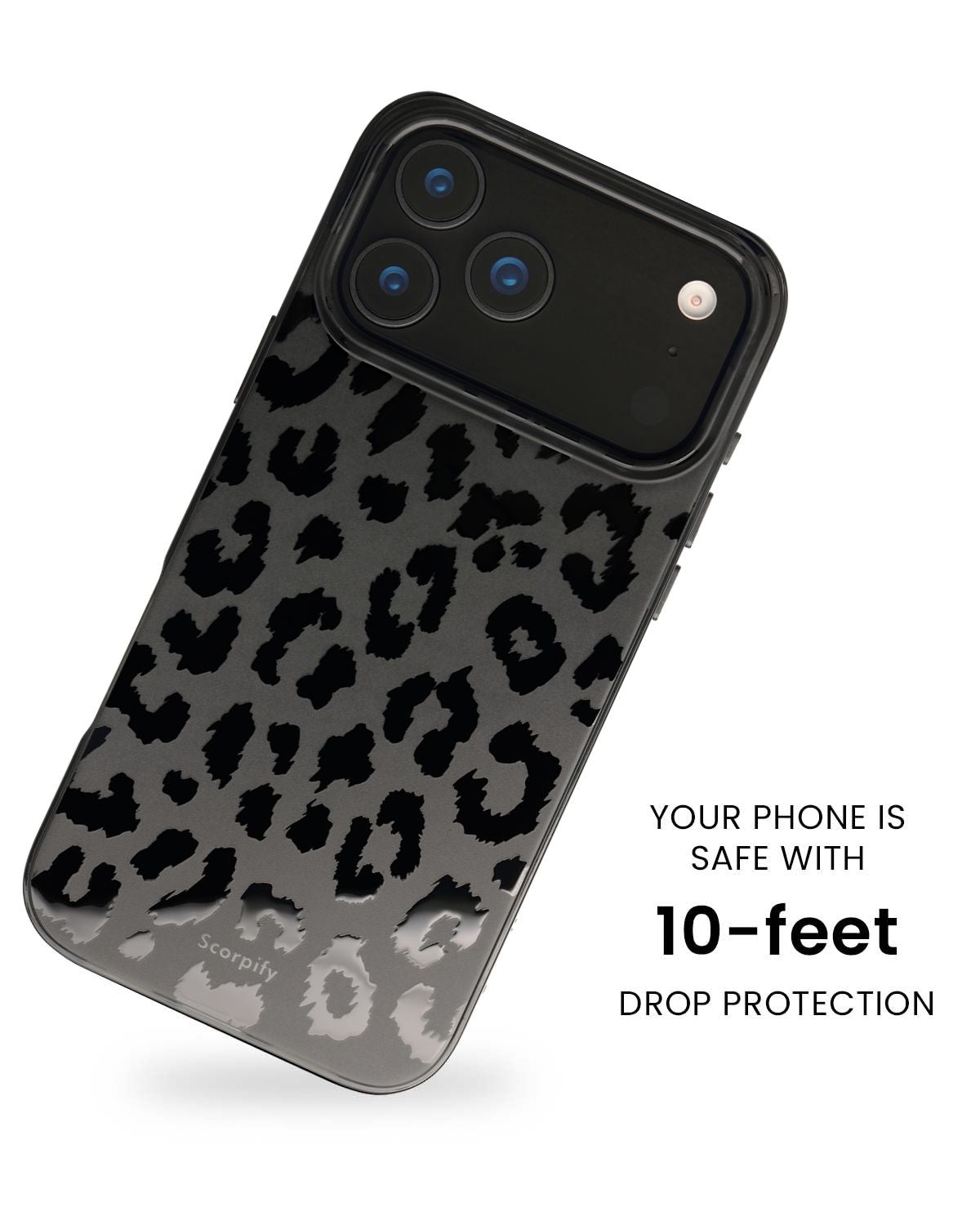 Black Leopard MagSafe iPhone Case