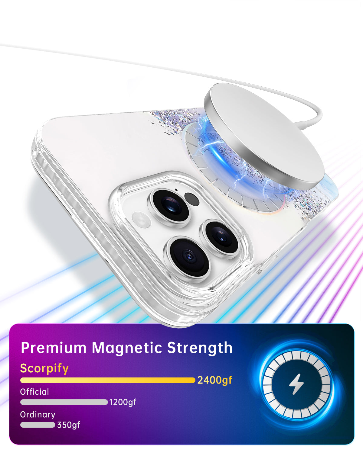 Gleam Arctic Aurora MagSafe iPhone Case