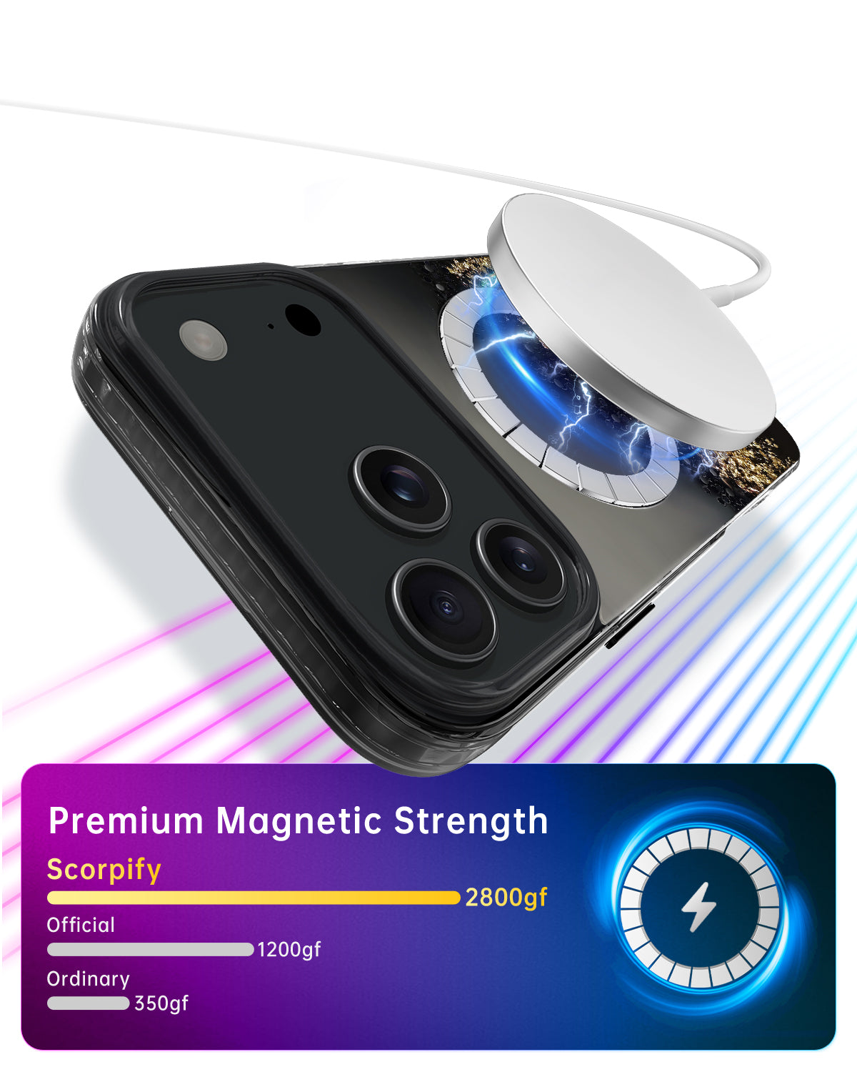 iPhone 17 Gleam Obsidian MagSafe Case