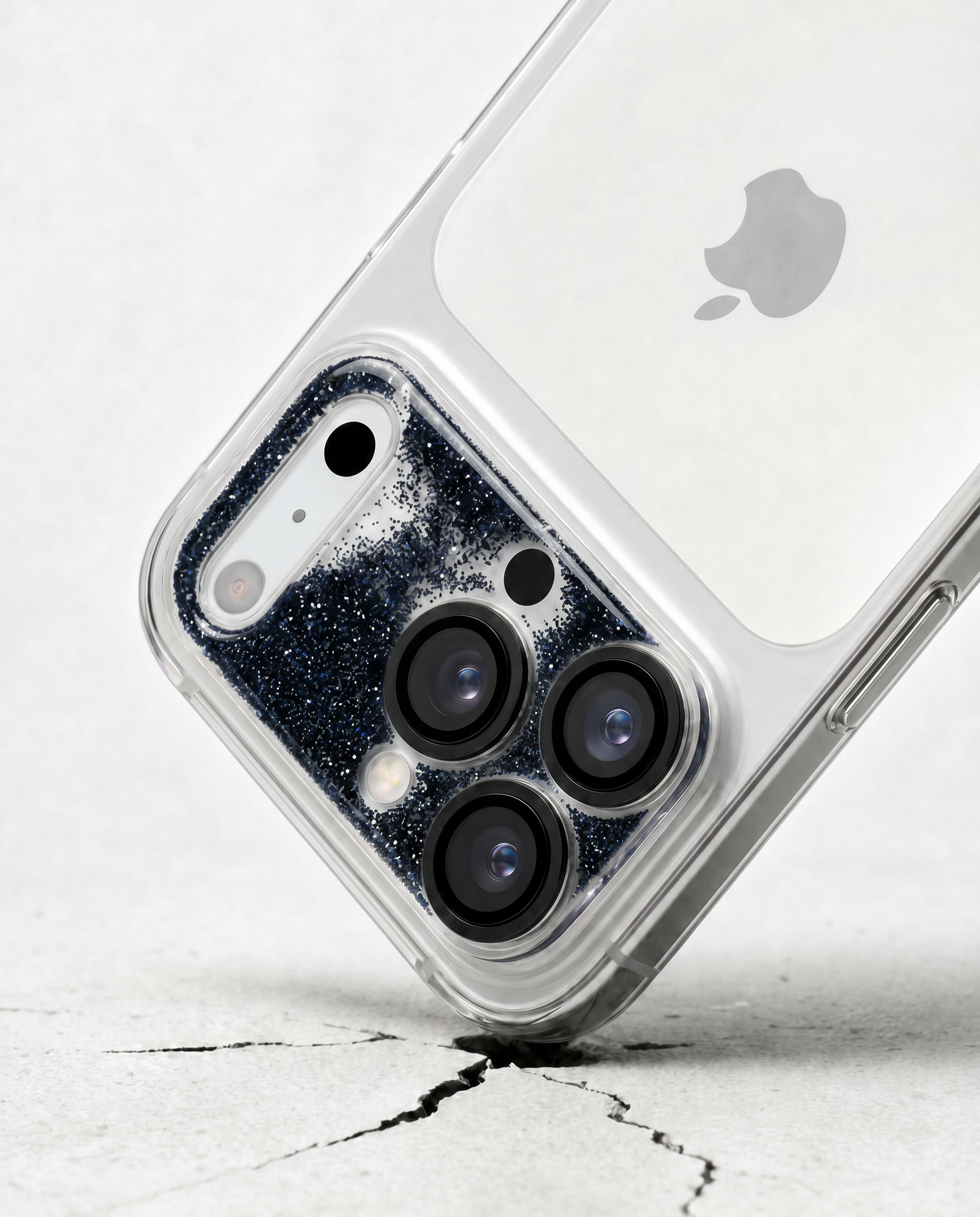 Black Gleam Flow Unibody Camera Lens Protector for iPhone