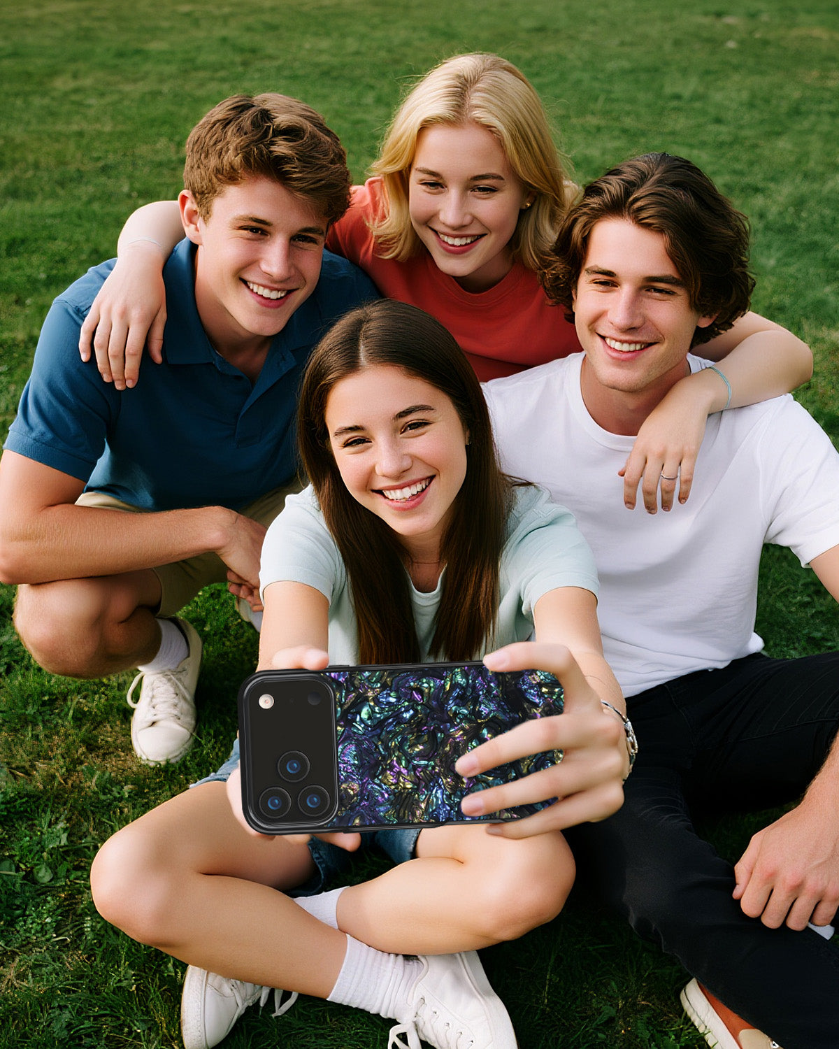 Glitter Phone Case With Subtle Reflective Surface Detail