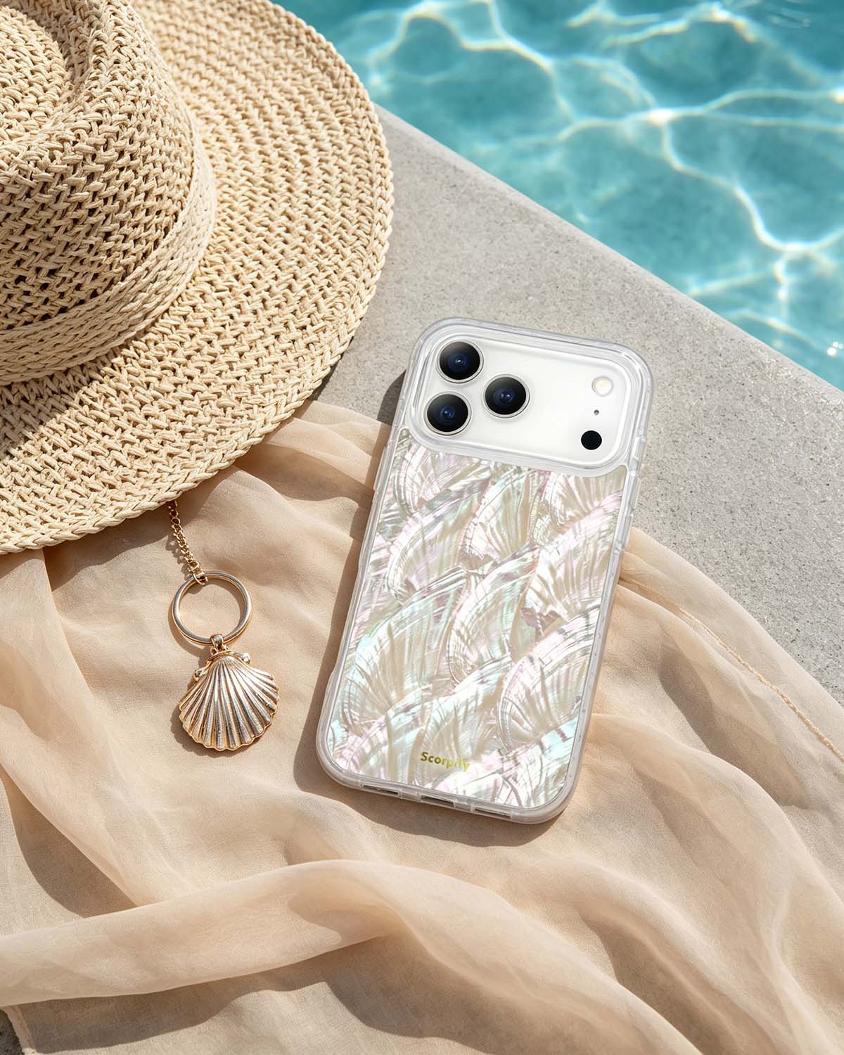 Natural Mother of Pearl MagSafe iPhone Bundle Set