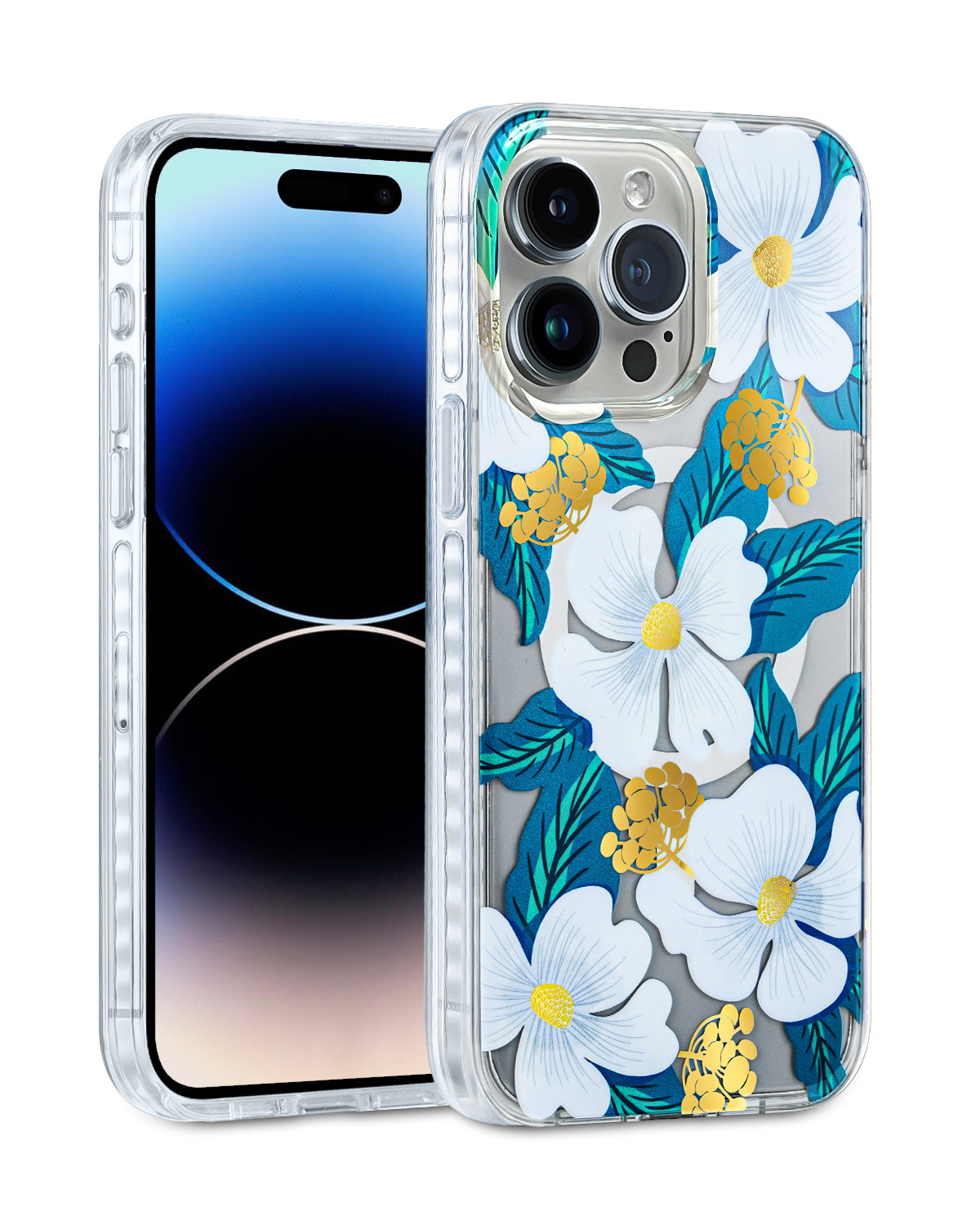 White Dogwood Magnetic iPhone Case
